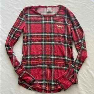 ⭐️✨3 for$20 ✨⭐️ Pink Victoria Secret Red Plaid Long Sleeve Shirt